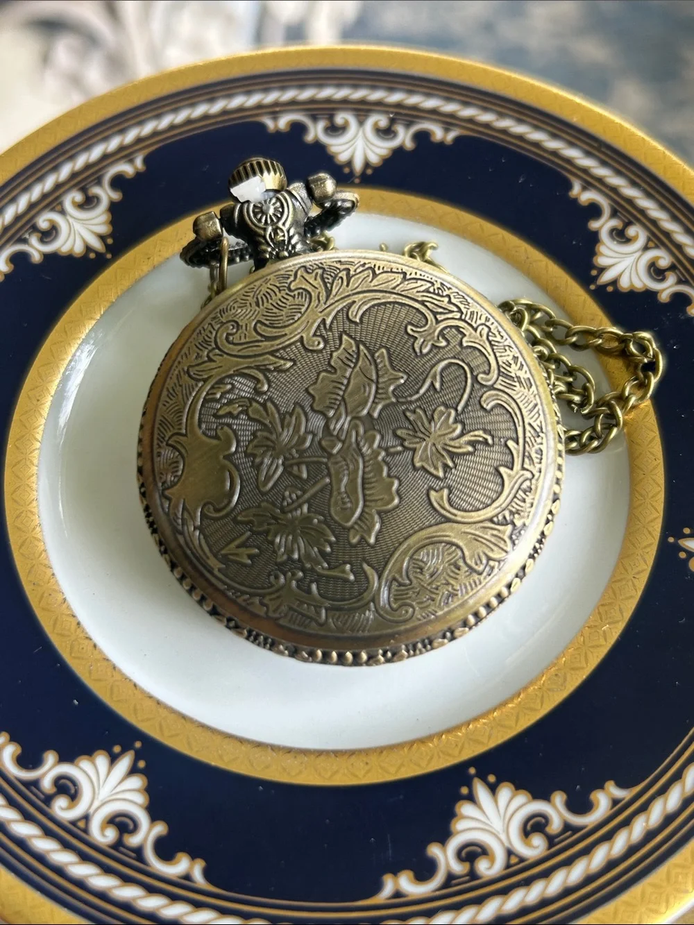 Vintage Style Horsehead Pocket Watch Necklace